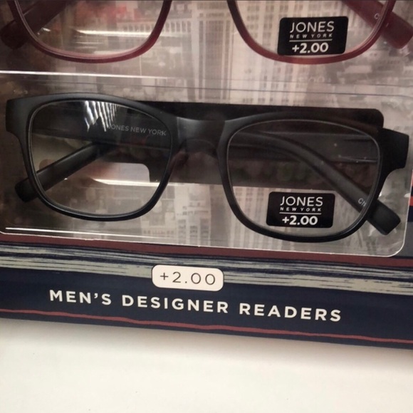 New Jones New York Package 3 Pairs Mens Reading Glasses Readers +2.00 Strength - Picture 4 of 8